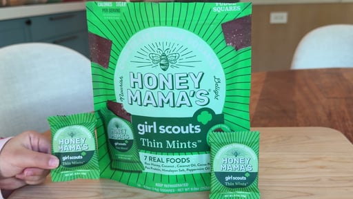 Honey Mama's Girl Scout Thin Mints Chocolate Fudge Squares 18/0.5 oz