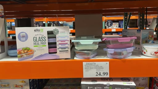 Ello DuraGlass 10-Piece 4.1 Cup Glass Meal Prep Containers