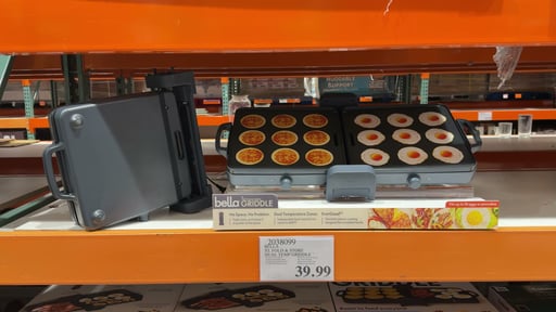 Bella XL Fold & Store Dual Temp Griddle