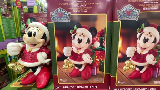 Disney Holiday Statue Mickey or Minnie by Jim Shore