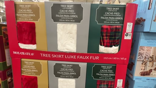 60" Tree Skirt Luxe Faux Fur