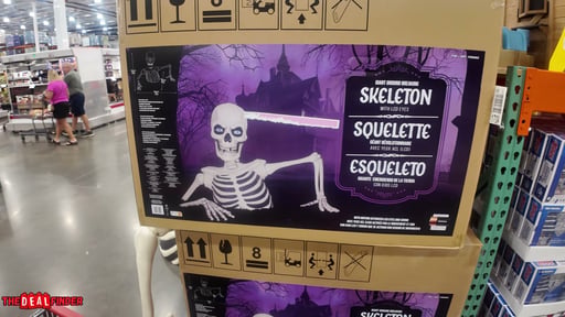 Giant Ground Breaking Skeleton with LCD Eyes and Sounds
