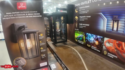 Globe Electric Outdoor Sconce with GFCI Outlet