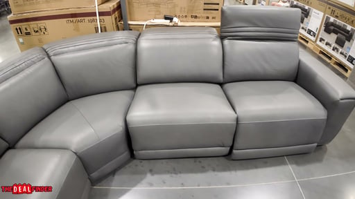 Aiden & Ivy Karson Leather Power Reclining Sectional