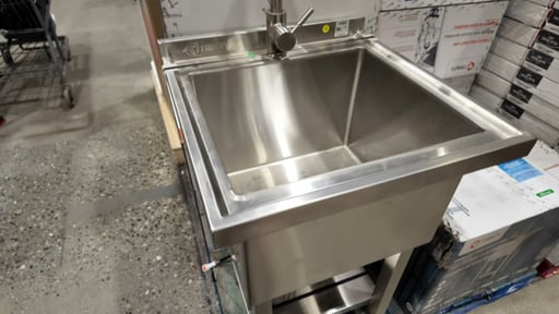 Trinity Utility Sink with Pull-Out Faucet 18x16x13