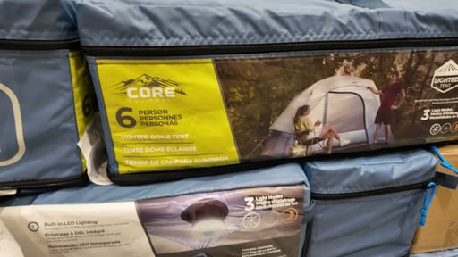 CORE 6-Person Lighted Dome Tent