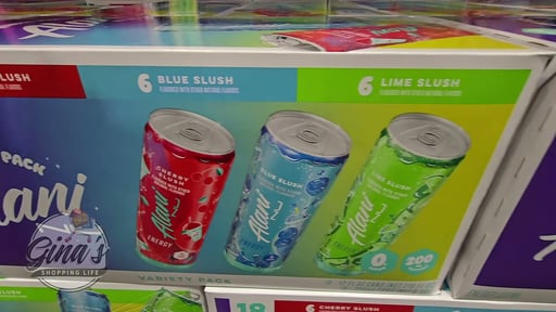 Alani Nu Energy Drink Slush Variety Pack, 18-Count 12 oz Cans