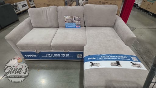 Coddle Cameron Fabric Sleeper Sofa with Reversible Chaise