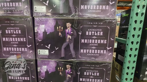 6' Animated Vampire Butler with LED Eyes & Sound