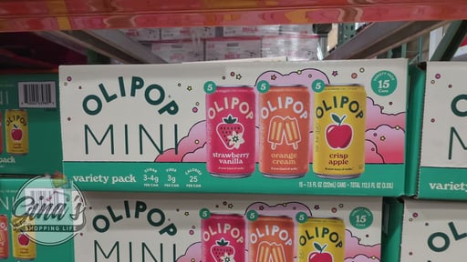 OLIPOP Mini Cans Variety Pack, 15 x 7.5 FL OZ