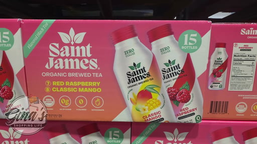 Saint James Organic Black Tea Variety Pack, 15 × 16 oz