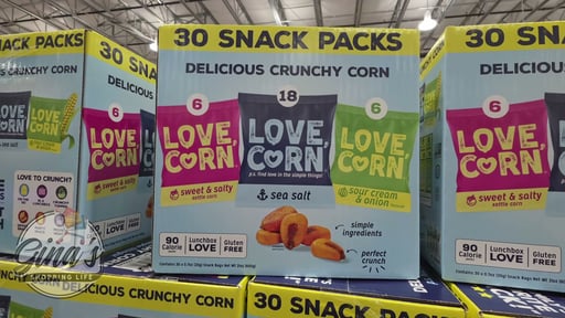 Love Corn Crunchy Corn Variety Box, 30 CT / 0.7 oz