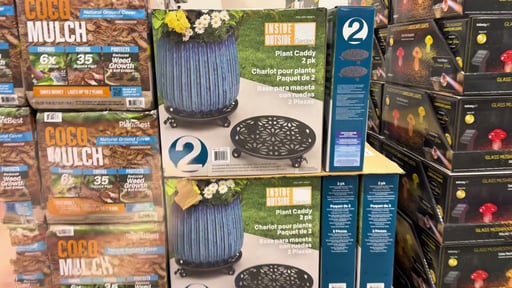 Steel Planter Caddy Set of Two