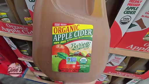 Organic Barsotti Apple Cider One Gallon