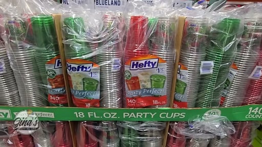 Hefty Color Cups Red/Green 140 CT / 18 oz