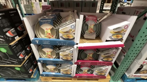 Tramontina 3-Piece Stainless Steel Ceramic Fry Pans