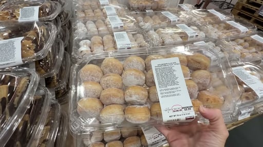 Mini Beignets Filled with Chocolate Hazelnut 22 Count