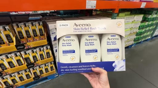 Aveeno Skin Relief Body Wash, 18 fl oz, 3-Pack