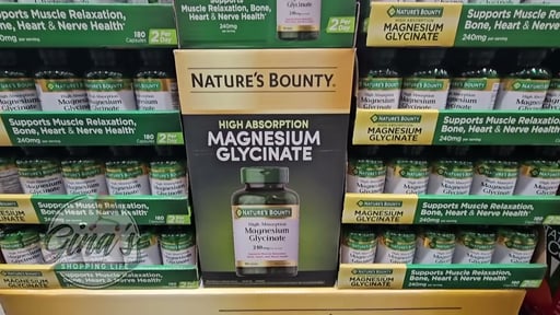Nature's Bounty Magnesium Glycinate 240mg 180ct