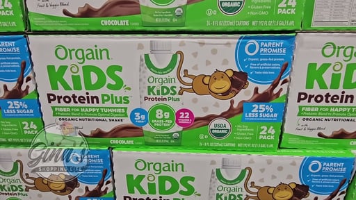 Orgain Organic Kids Nutritional Shake, Chocolate, 8 fl oz, 24-Pack