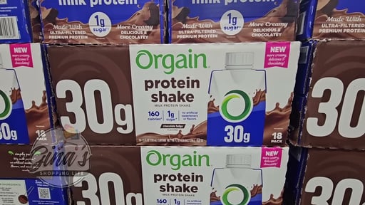 Orgain 30g Protein Shake Chocolate Fudge 18/11 FL OZ