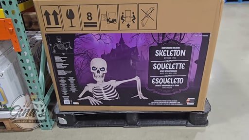 Giant Ground Breaking Skeleton with LCD Eyes and Sounds