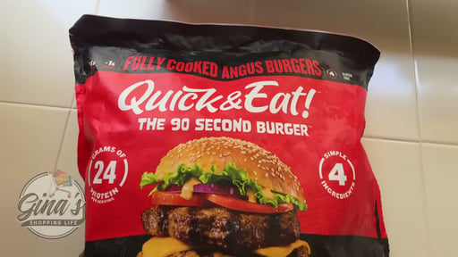 Quick & Eat! Flame-Grilled Angus Beef Burger Patties, 12 ct / 4 oz, 3 lbs