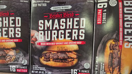 Young Ridge Brisket Blend Smash Burgers 4 lbs