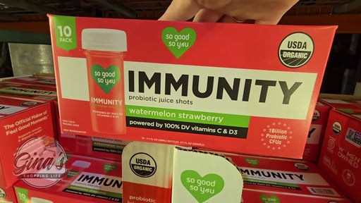 So Good So You Watermelon Strawberry Immunity Shots, 1.7 fl oz, 10 Count