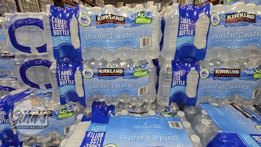 Kirkland Signature Label-Less Purified Water, 40-Pack, 16.9 fl oz