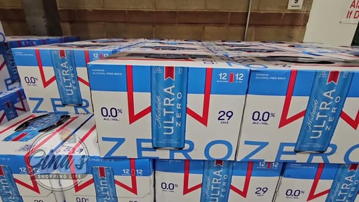 Michelob Ultra Zero Non-Alcoholic Beer, 12 Pack, 12 oz Cans