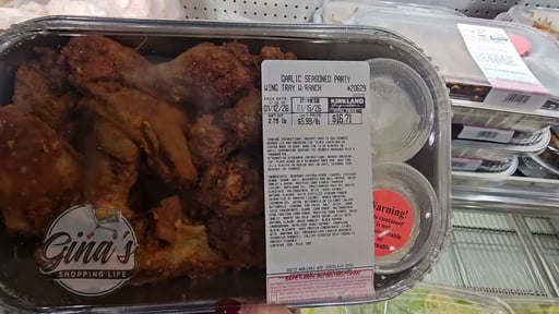Garlic Seasoned Party Wing Tray with Ranch Dressing Per Lb