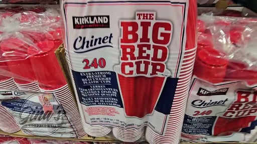 Kirkland Signature Chinet 18 oz Red Cups 240 Count