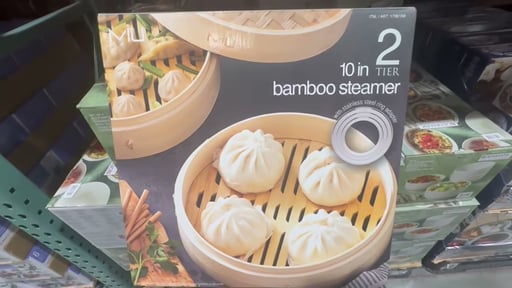 MIU 10 Inch 2-Tier Bamboo Steamer