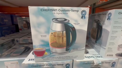 Chefman Kettle 1.8 Ltr with Tea Infuser