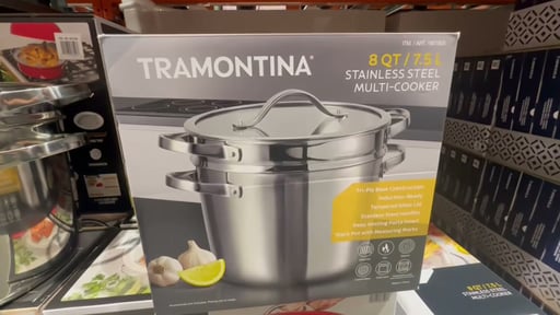 Tramontina Stainless Steel 8-Quart Multi-Cooker with Pasta Insert