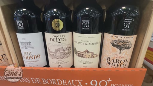 Grands Vins Bordeaux 90+ Points 4 Bottle Set, Bordeaux France, 4/750ML