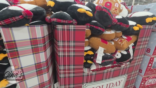 HOLIDAY DECOR PILLOWS PENGUIN OR GINGERBREAD HOUSE