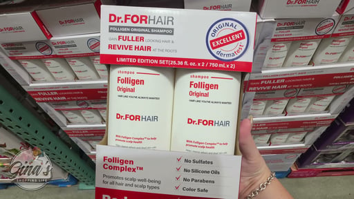 Dr. FORHAIR Folligen Anti-Thinning Biotin Shampoo 25 fl oz 2-Pack