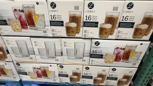Libbey Fluted Glassware 16-Piece Set