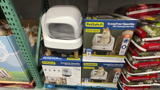 PetSafe ScoopFree OpenSky Self-Cleaning Cat Litter Box Bundle with Liners, Deodorizer, Mat & App