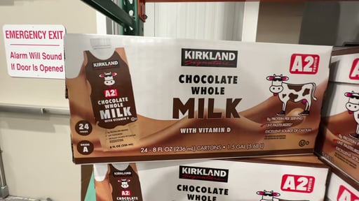 Kirkland Signature Organic 2% Chocolate Milk 24/8.25 Ounce Cartons
