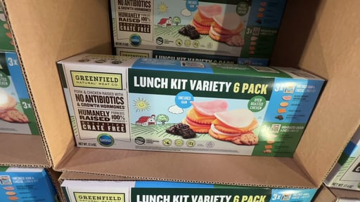 Greenfield Natural Meat Co. Lunch Kit Variety 6-Pack, Ham & Chicken, 6 x 2.9 oz