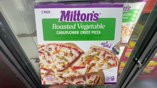Milton's Roasted Vegetable Cauliflower Crust Pizza, 2-Pack