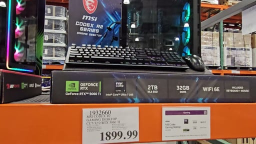 MSI Codex R2 Gaming Desktop Intel Core Ultra 7/32GB/2TB/RTX 5060 Ti