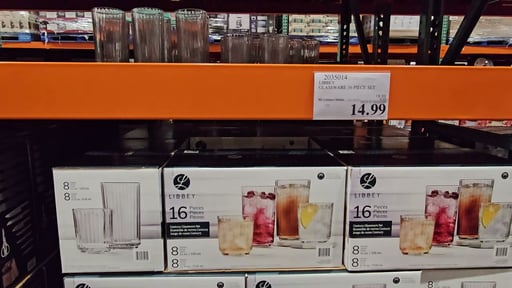 Libbey Fluted Glassware 16-Piece Set