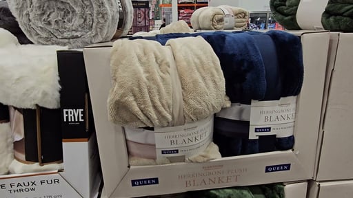 Berkshire Herringbone Queen Bed Blanket