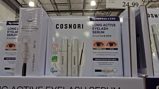 Cosnori Long Active Eyelash Serum 0.3 oz 2-Pack