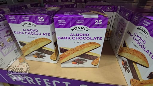 Nonni's Almond Dark Chocolate Biscotti