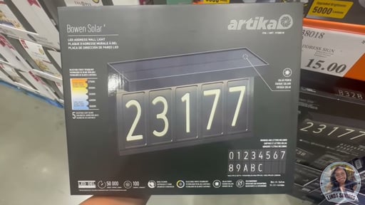 Artika Solar Bowen Address Sign